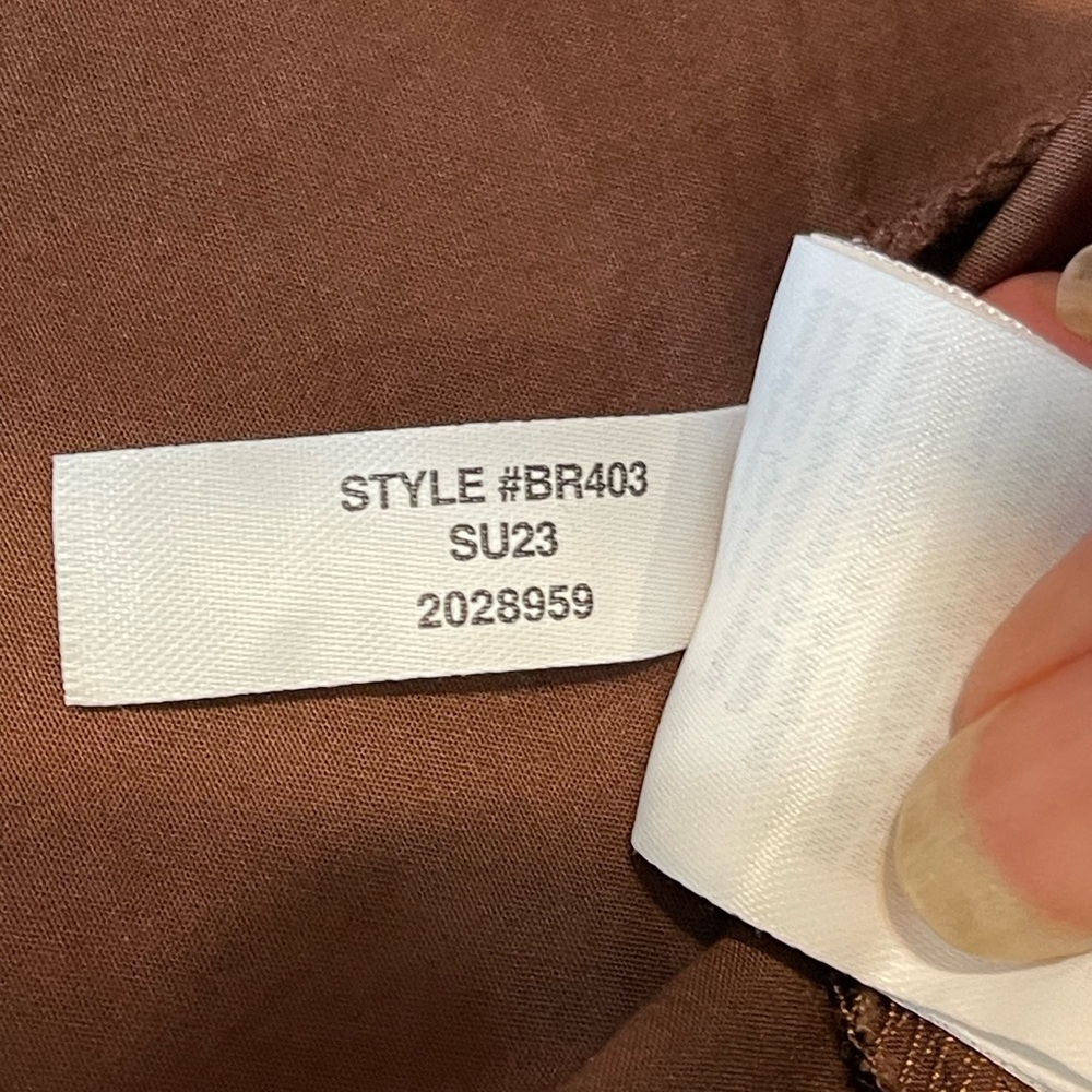 J Crew Smocked one-shoulder dress in cotton poplin Roasted Cocoa Brown - Picture 8 of 8